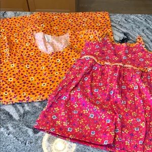 💕mommy and me Hanna Anderson set XS girls 4